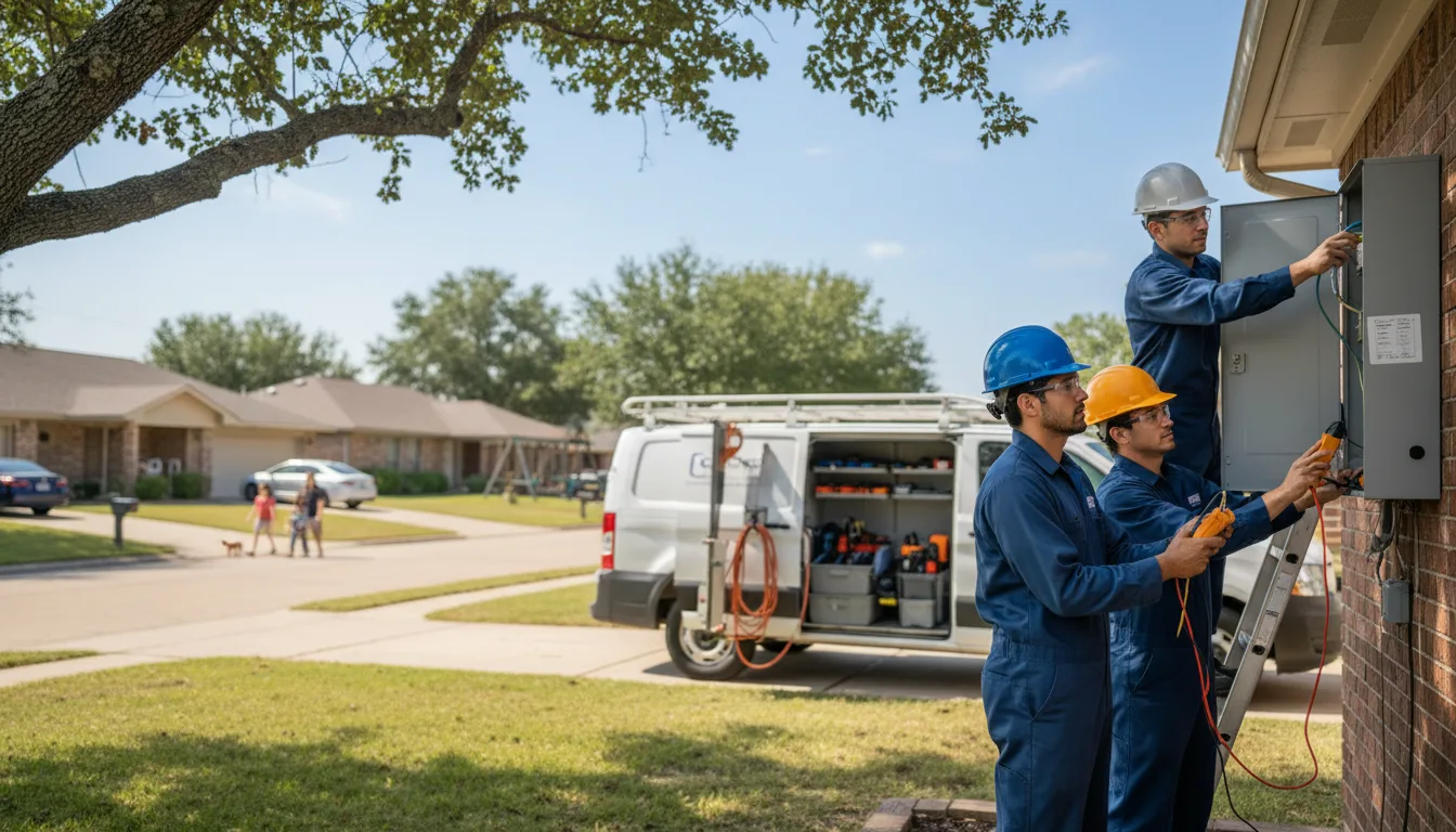 Certified electrician providing emergency electrical services in Lannon, WI